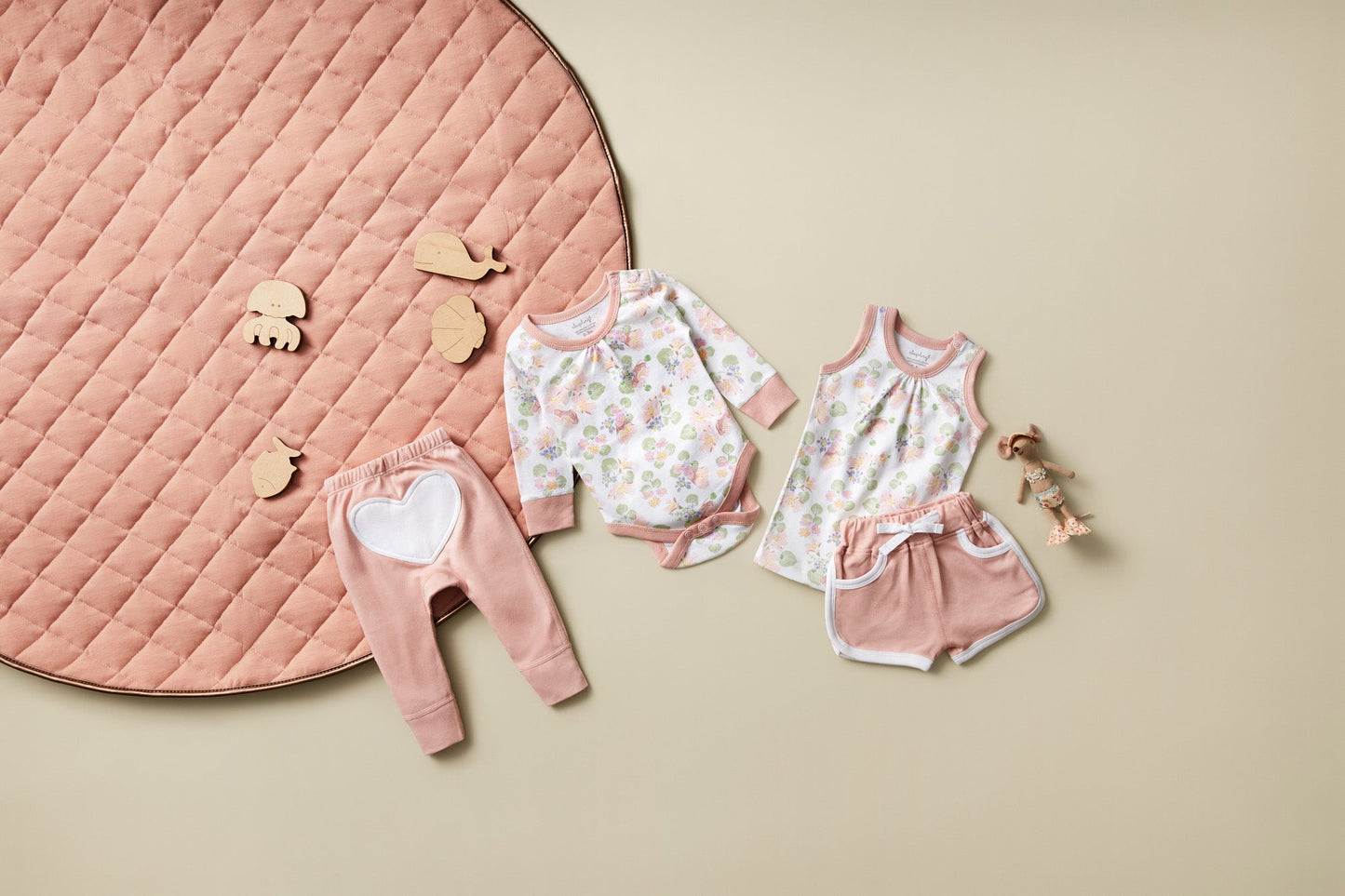 Floral Organic Baby Bodysuit – Sapling Child