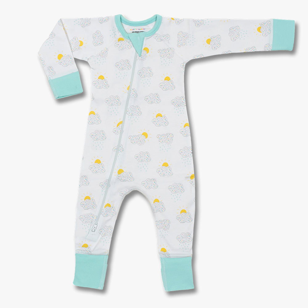 Clouds Zip Romper – Sapling Child