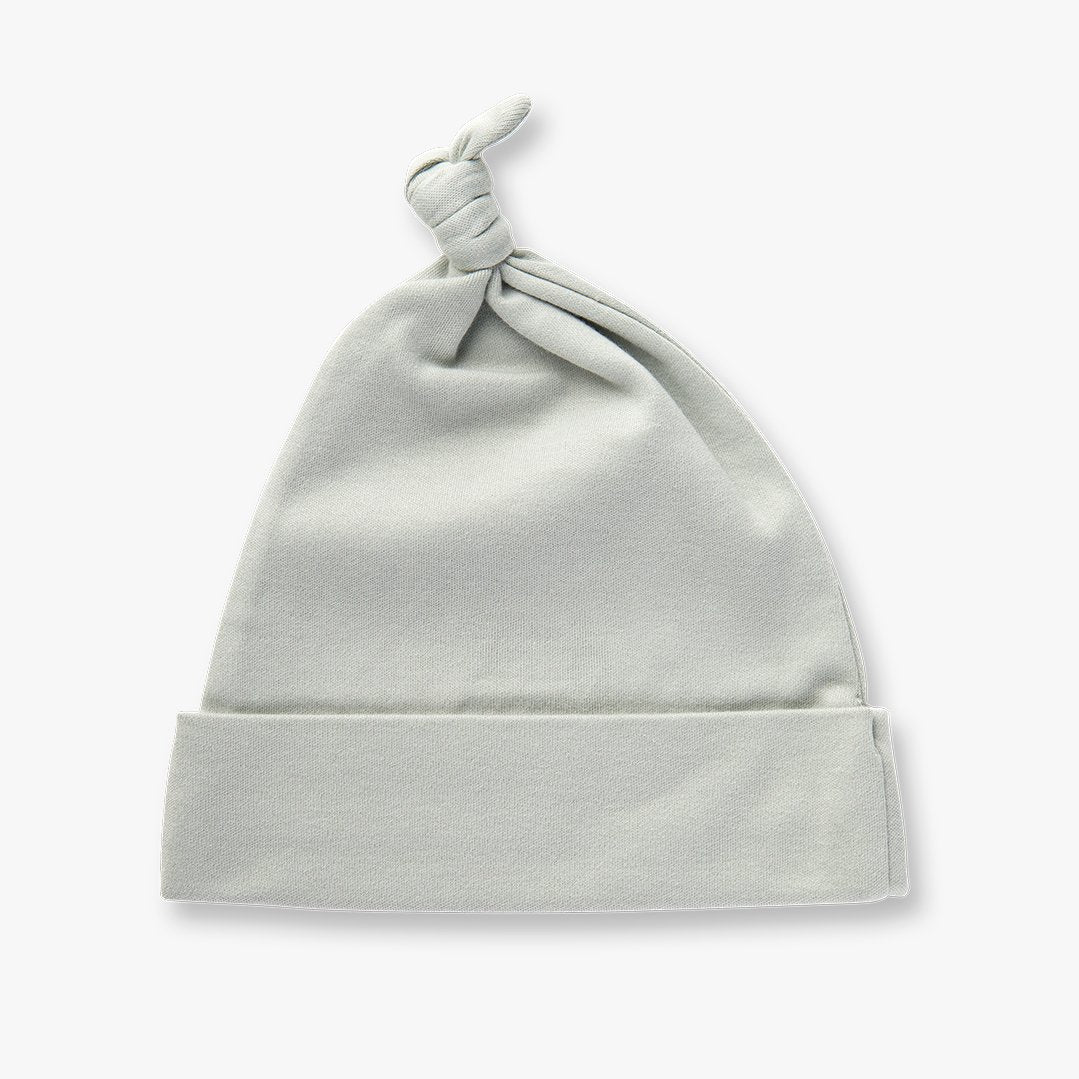 Dove Grey Knotted Hat - Sapling Organic Baby Clothes