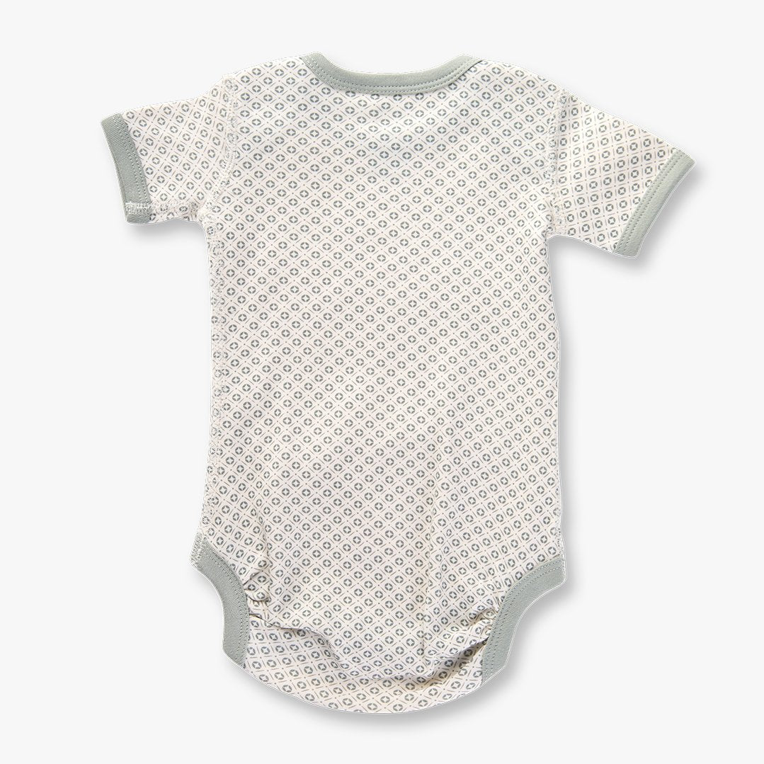 
                  
                    Dove Grey Short Sleeve Bodysuit - Sapling Organic Baby Clothes
                  
                