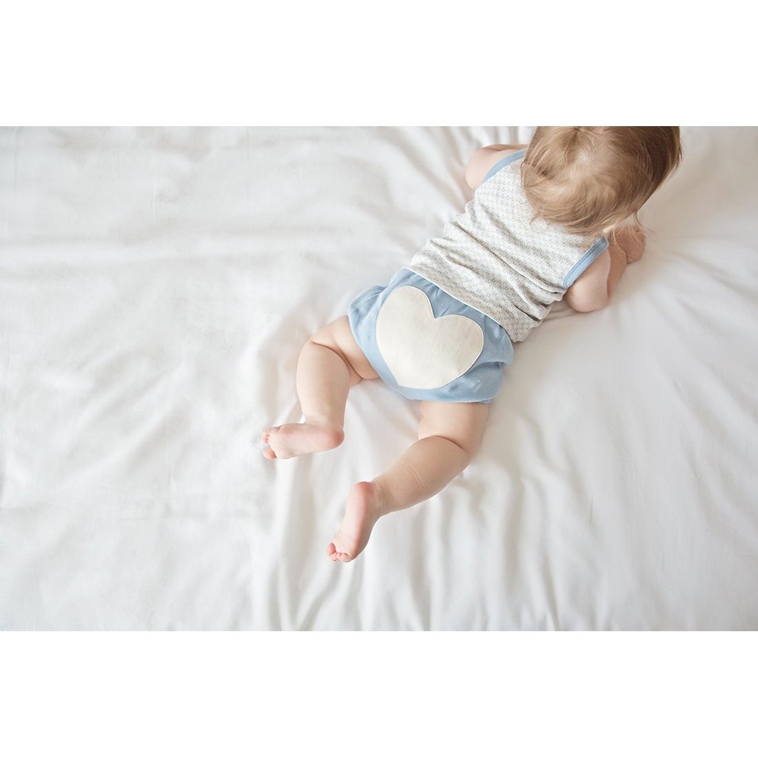 
                  
                    Little Boy Blue Heart Bloomers - Sapling Organic Baby Clothes
                  
                